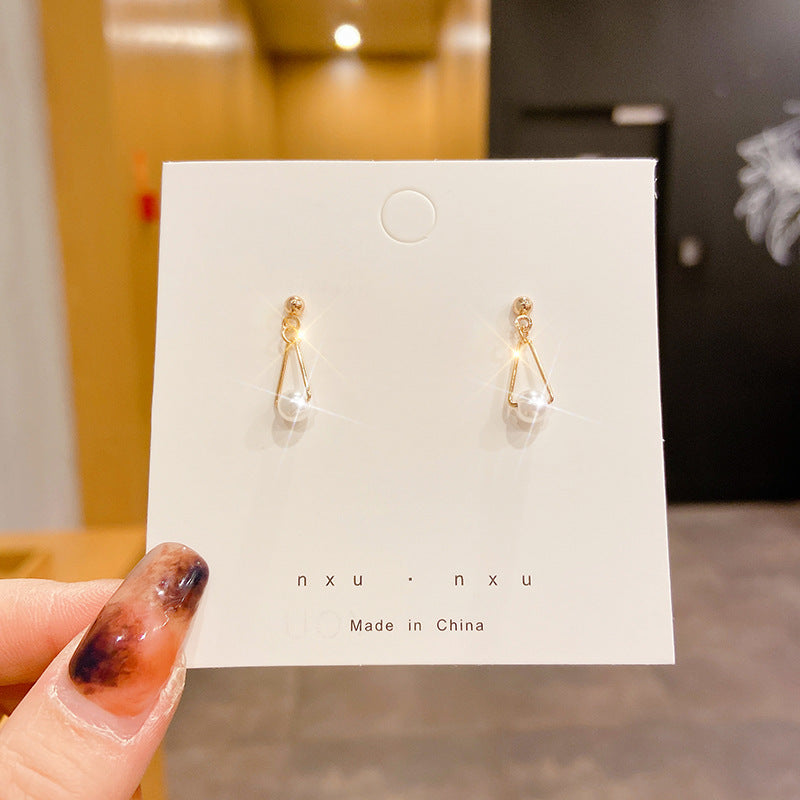 Silver Pin Earrings