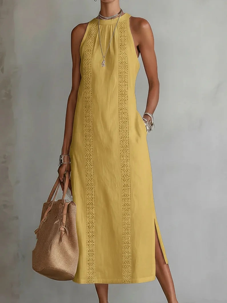 Halter Neck Sleeveless Dress