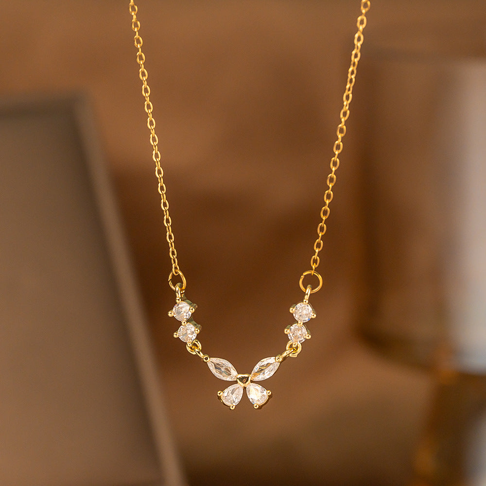 Single-diamond Pendant Necklace