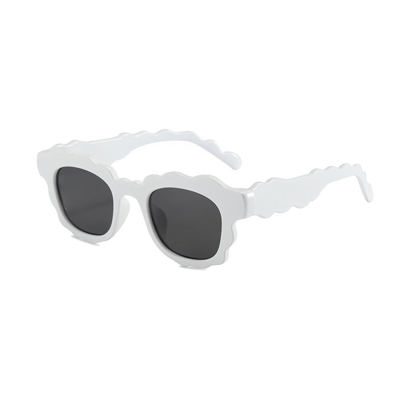 Dopamine-style Wave-shaped Sunglasses