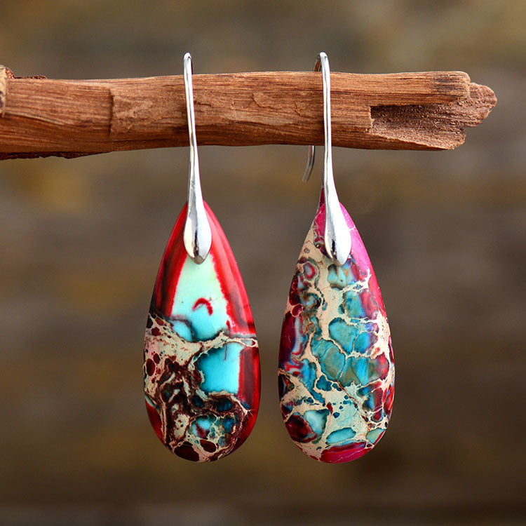Stone Drop Earrings