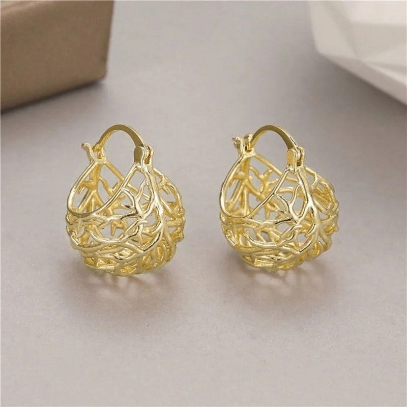 Vintage High-end Gold Earrings