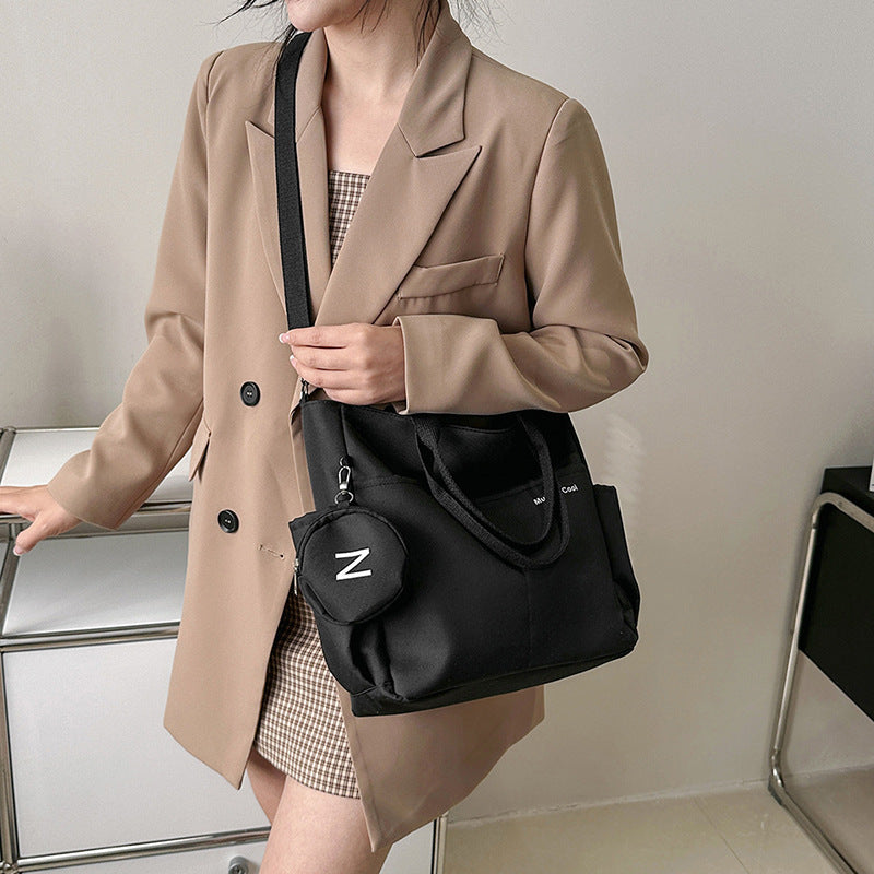 Canvas Tote Messenger Bag