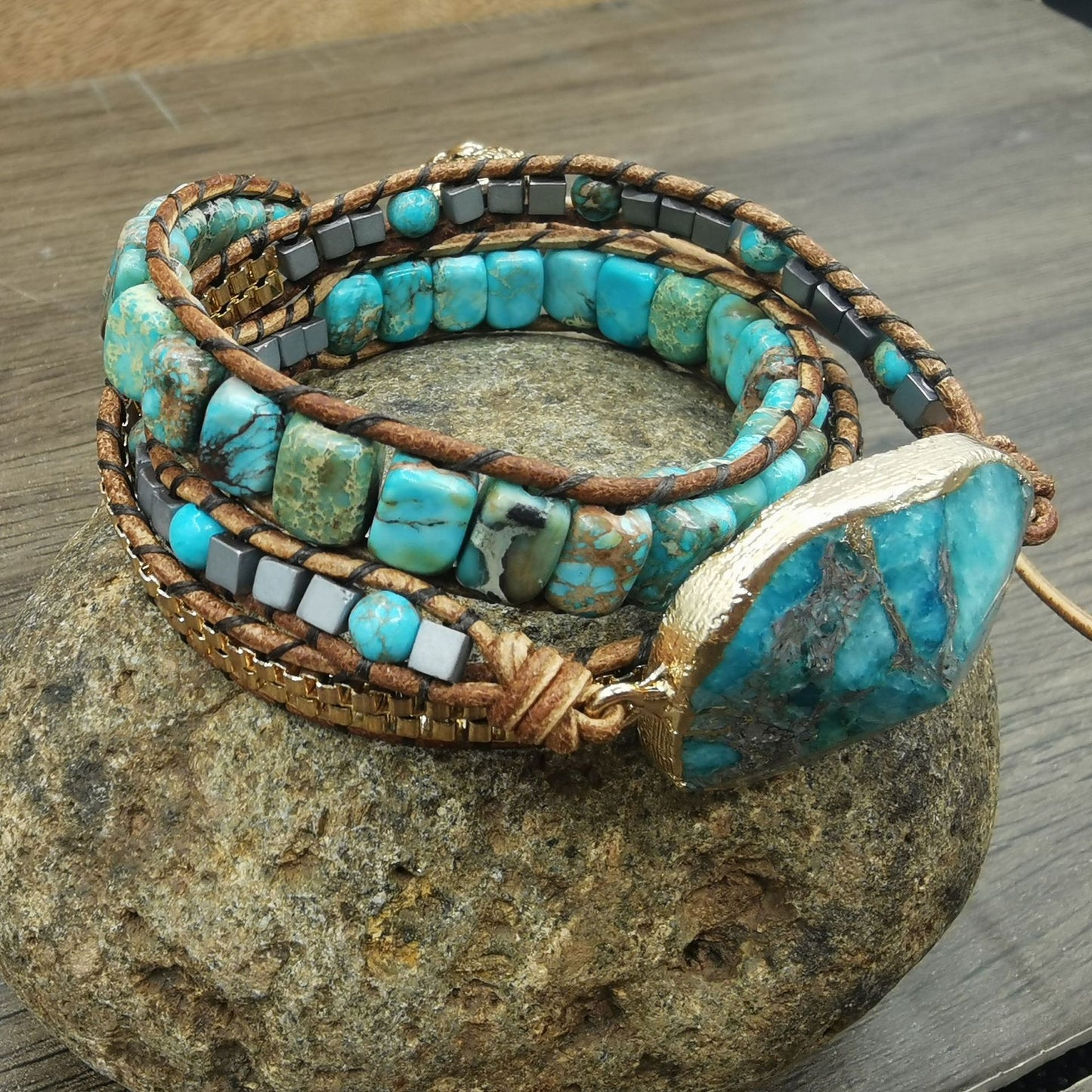 Multi-layer Hand-woven Leather Bracelet