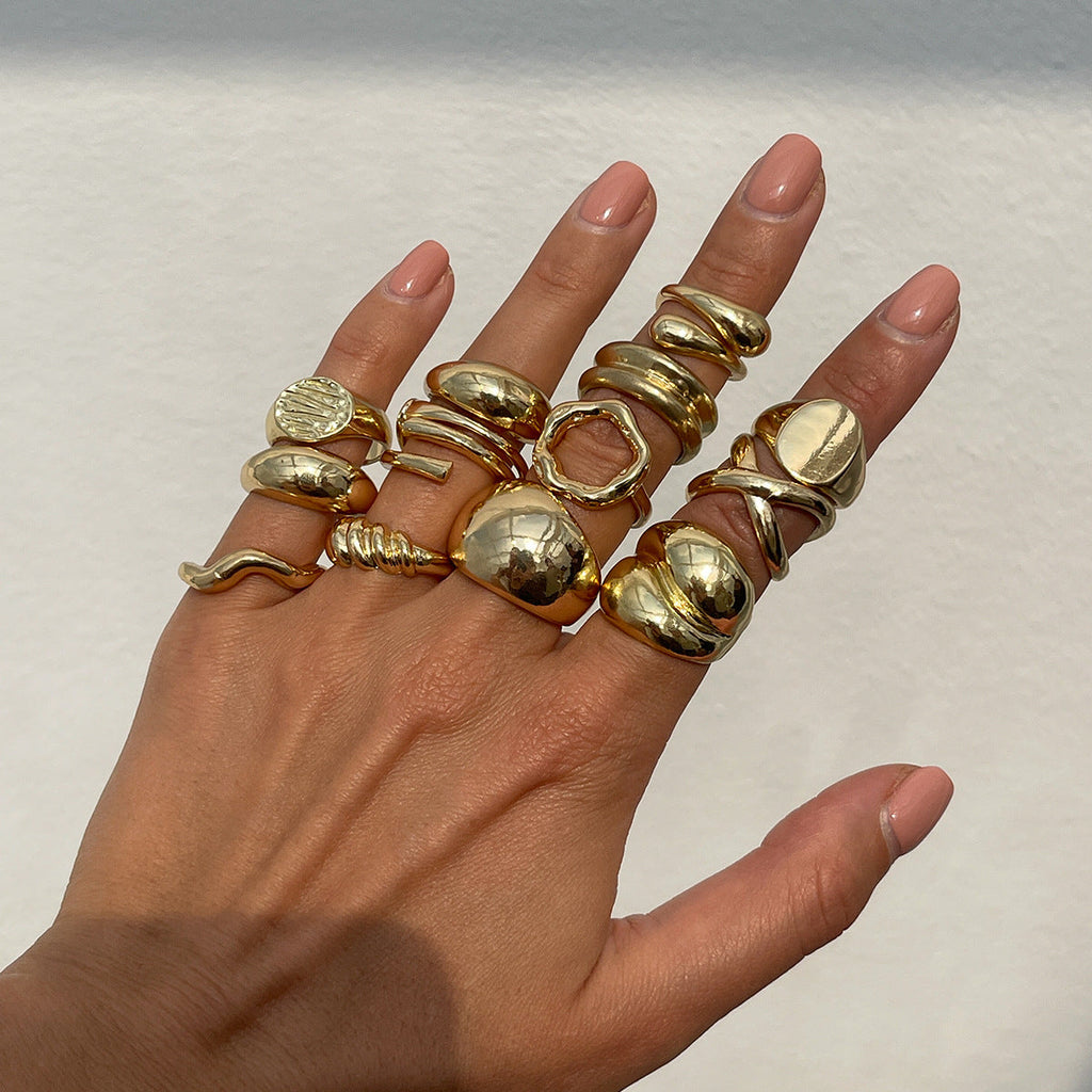 Twin Adjustable Ring Set