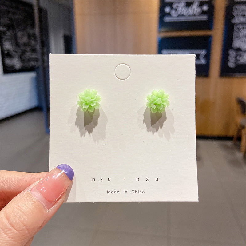 Silver Pin Earrings
