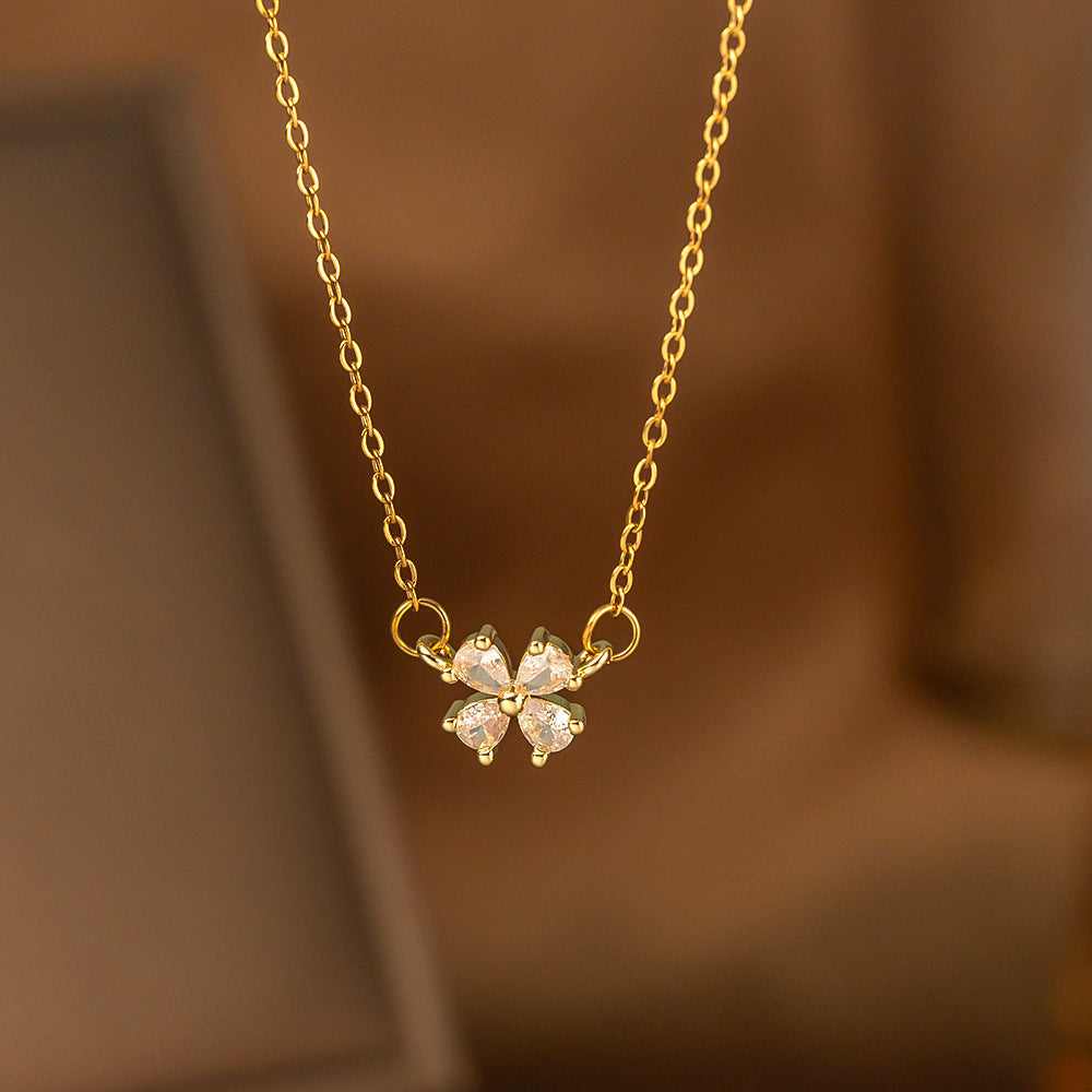 Single-diamond Pendant Necklace