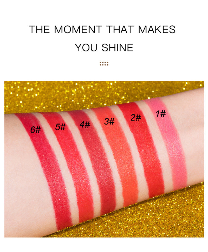 Shiny Gold Powder Lipstick