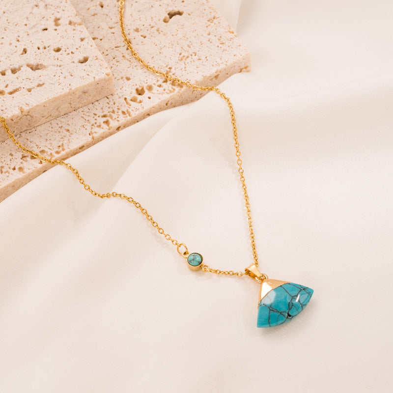 Turquoise Leaf Necklace