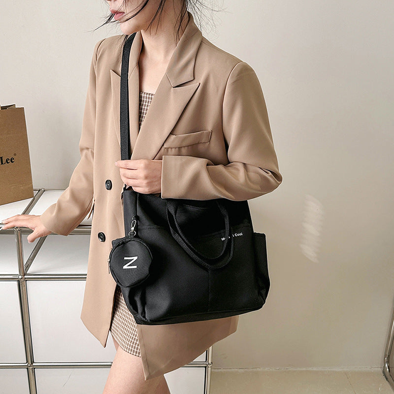 Canvas Tote Messenger Bag