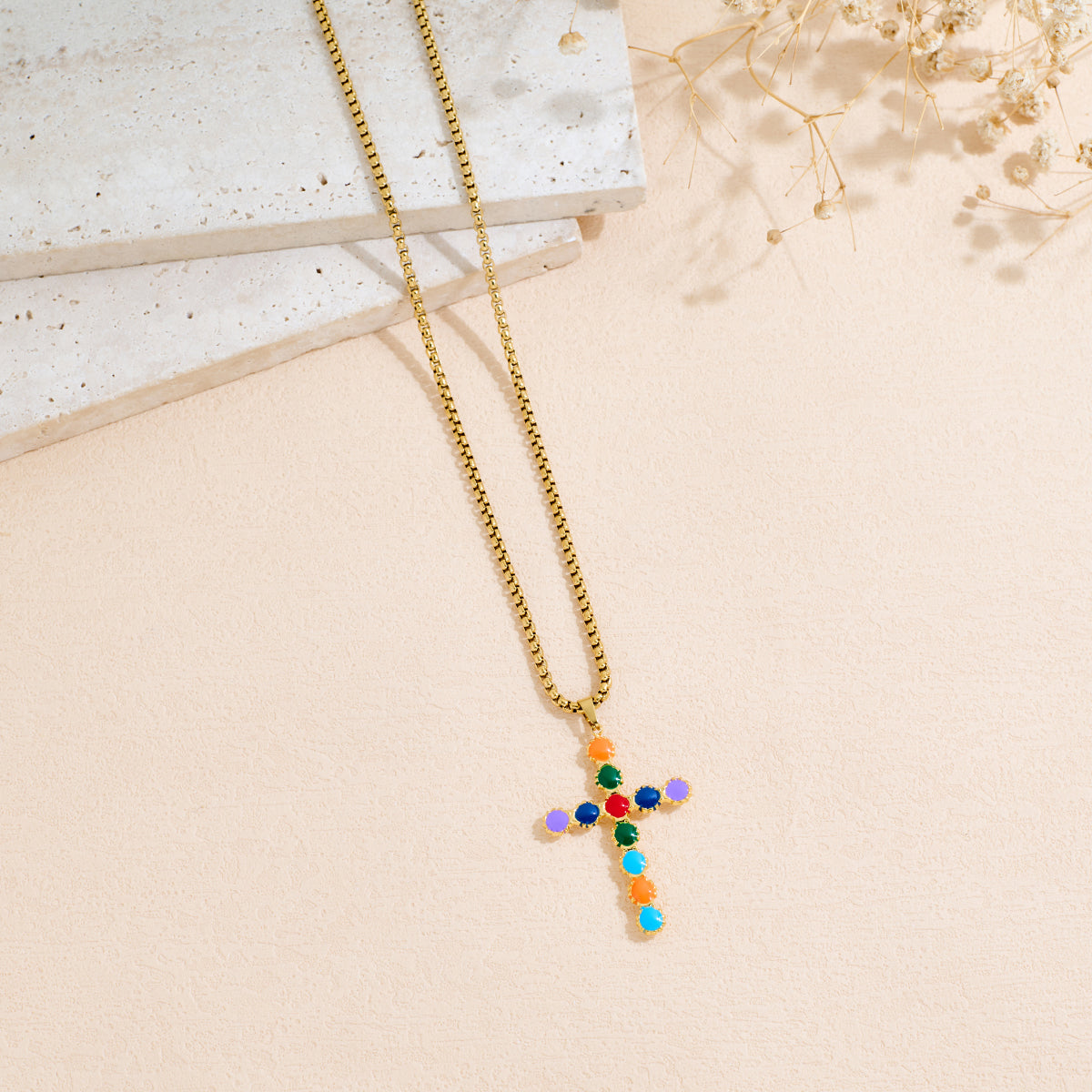 Drop Oil Cross Necklace For Men And Women