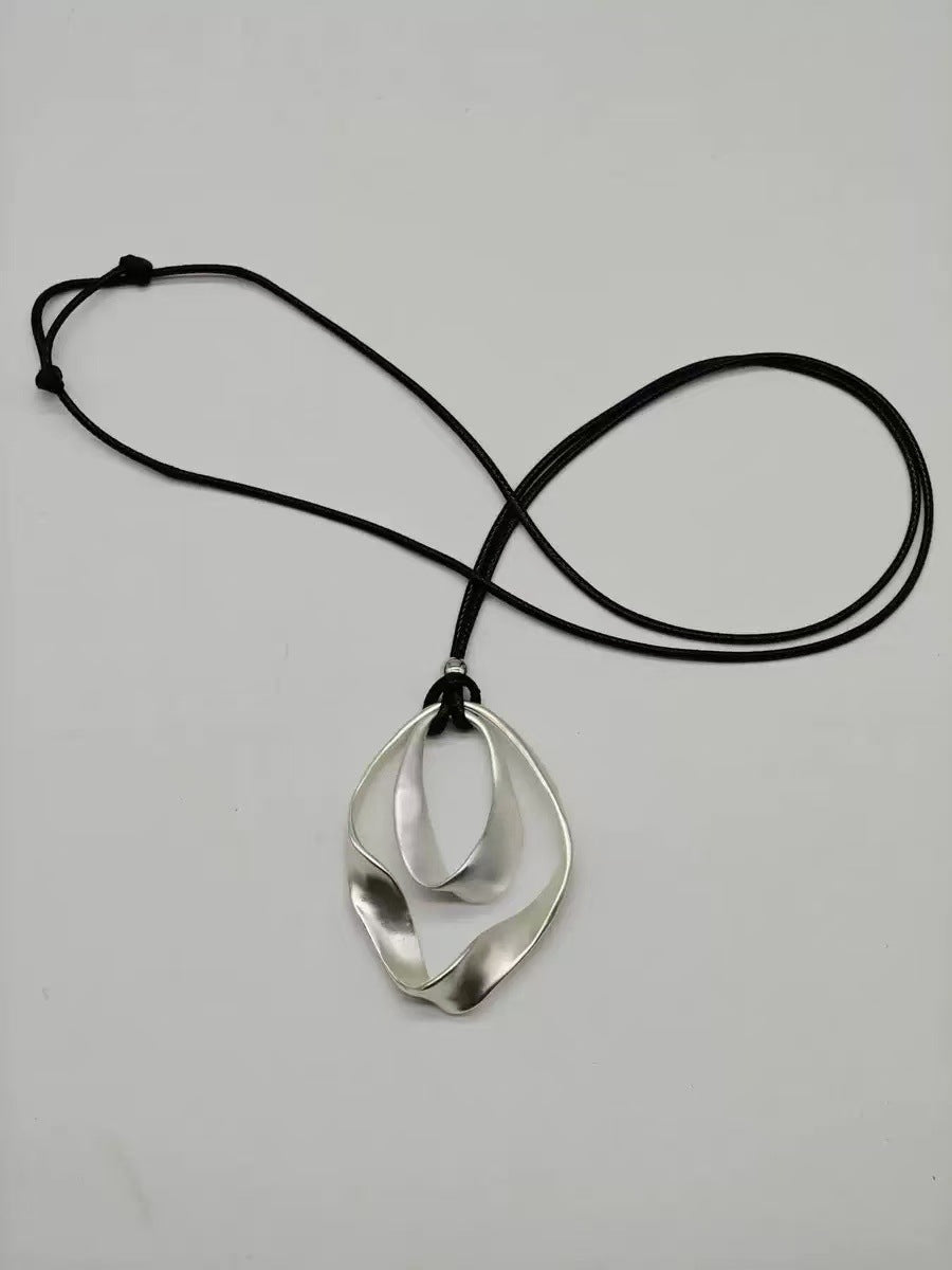 Adjustable Leather-String Necklace