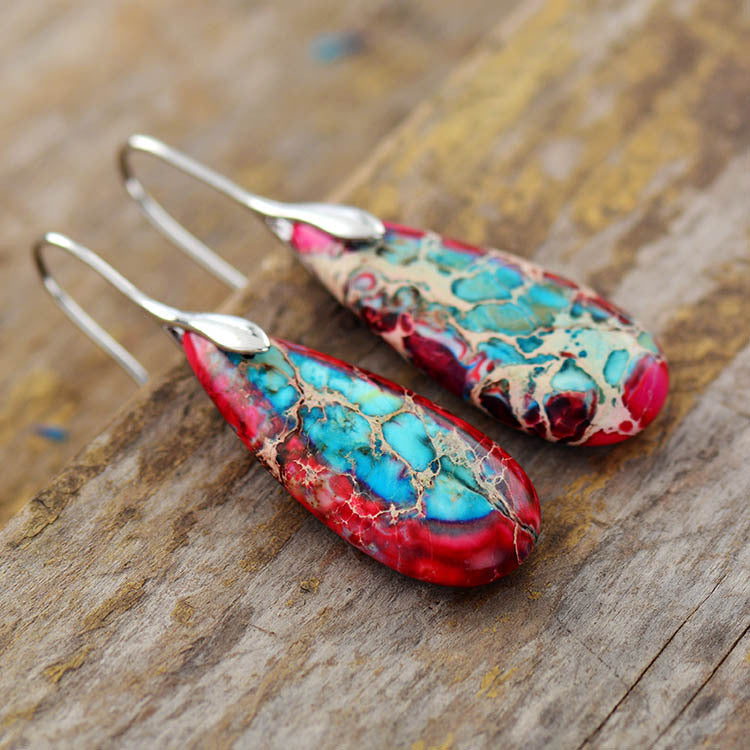Stone Drop Earrings