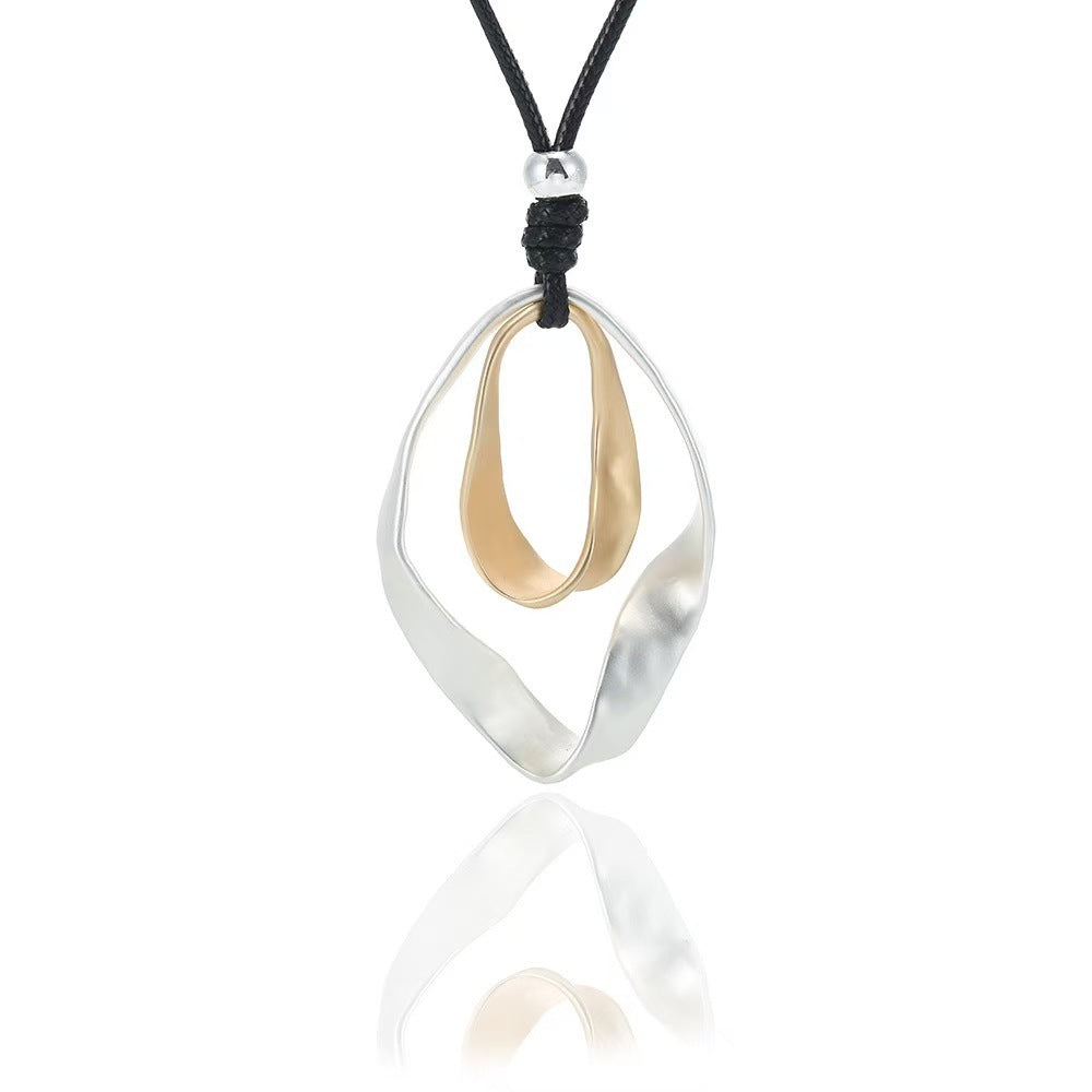 Adjustable Leather-String Necklace