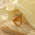 Cross-border Maple Leaf Ring