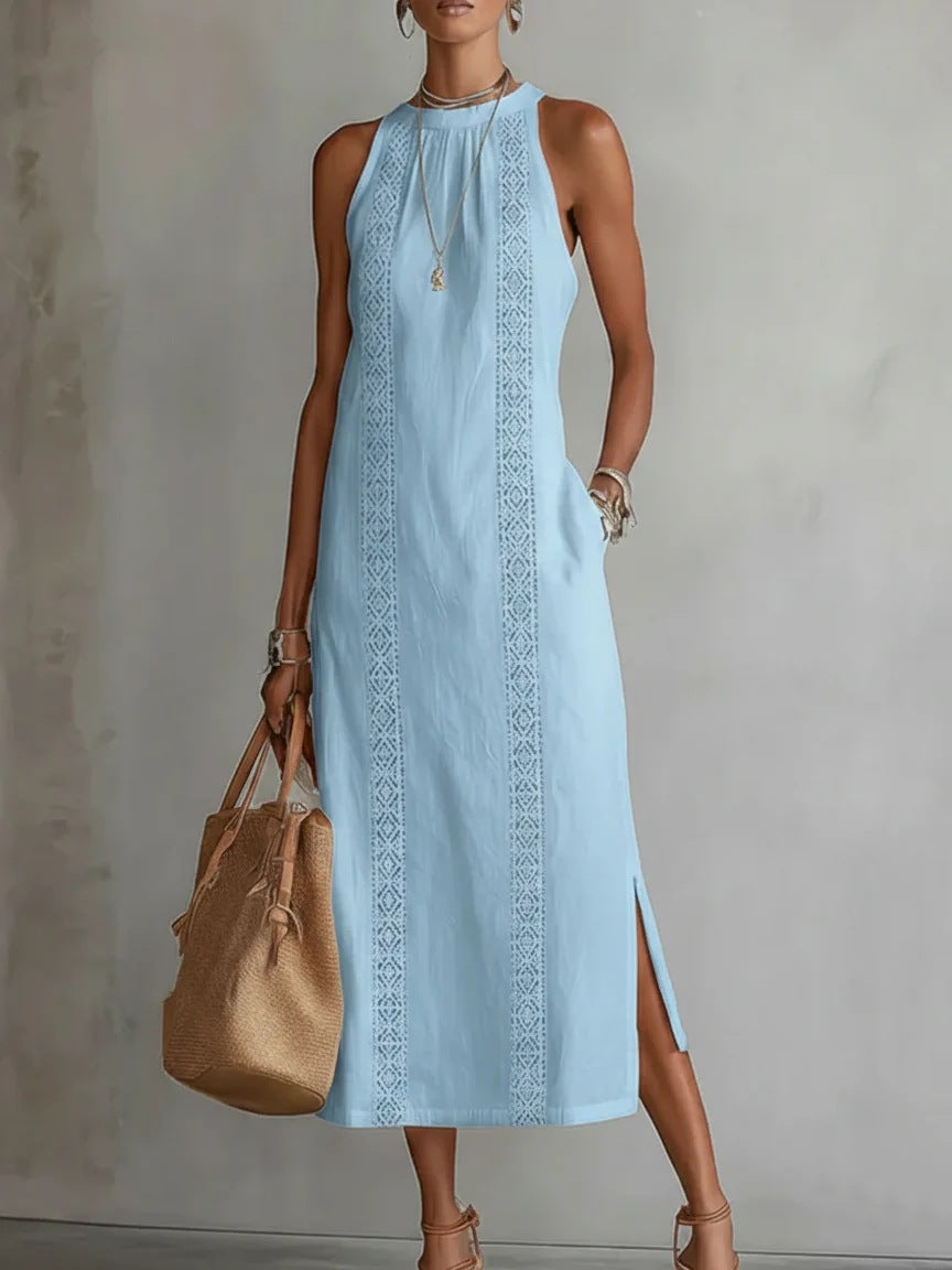 Halter Neck Sleeveless Dress