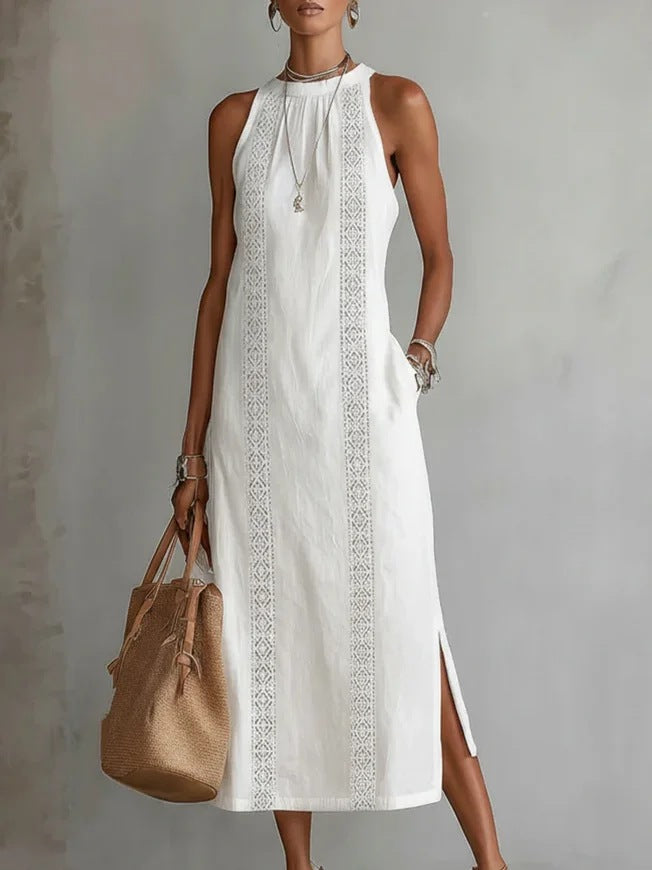 Halter Neck Sleeveless Dress