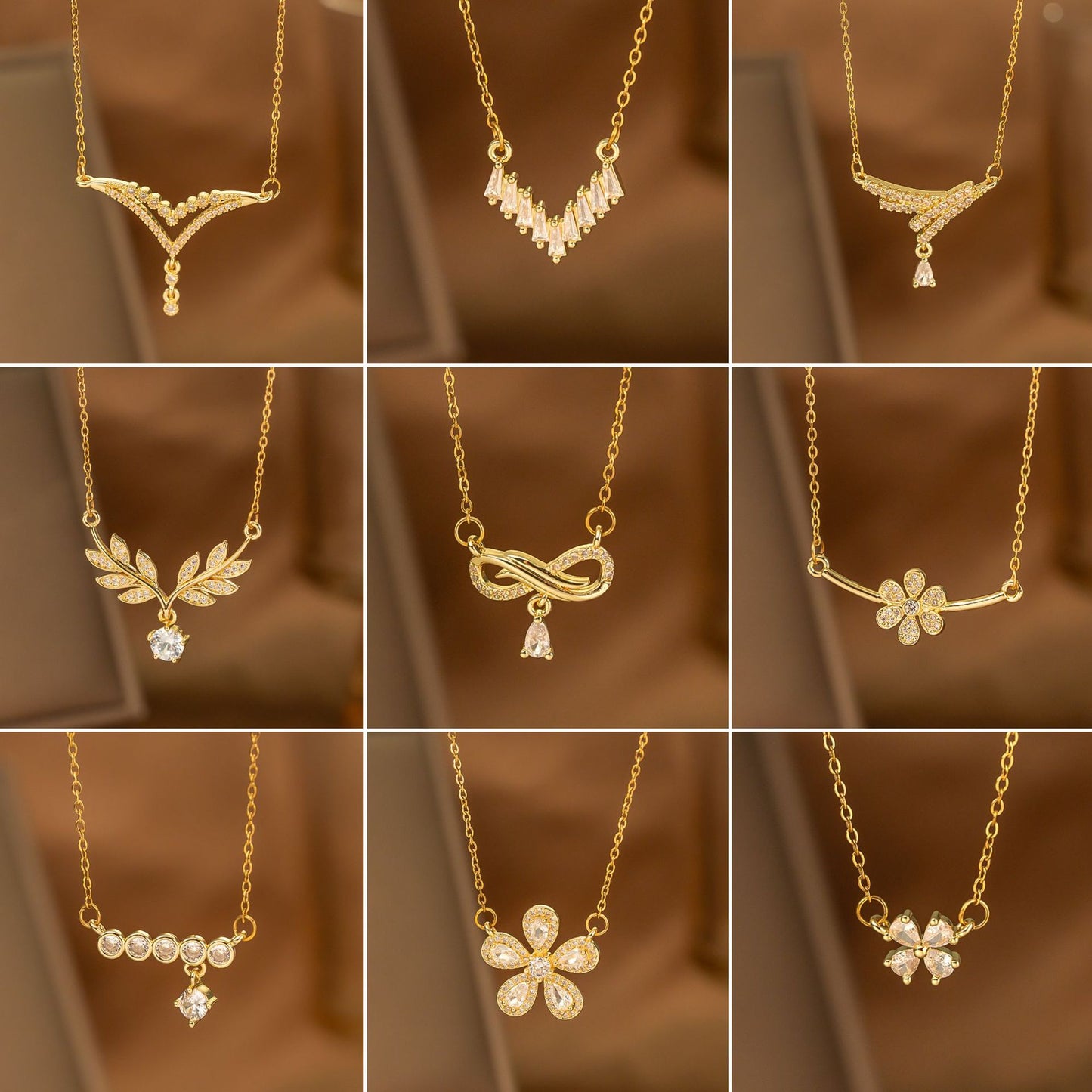 Single-diamond Pendant Necklace
