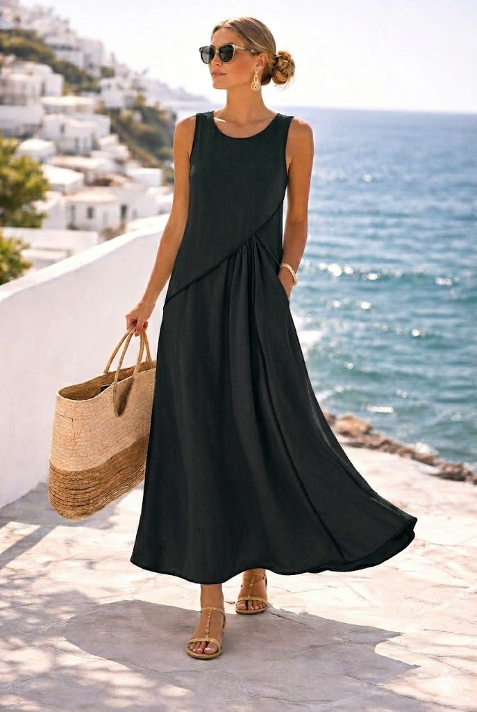 Mediterranean-style Vacation Dress