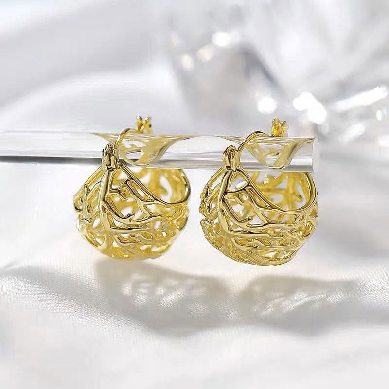 Vintage High-end Gold Earrings